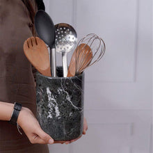 Load image into Gallery viewer, utensil holder-marble utensil holder
